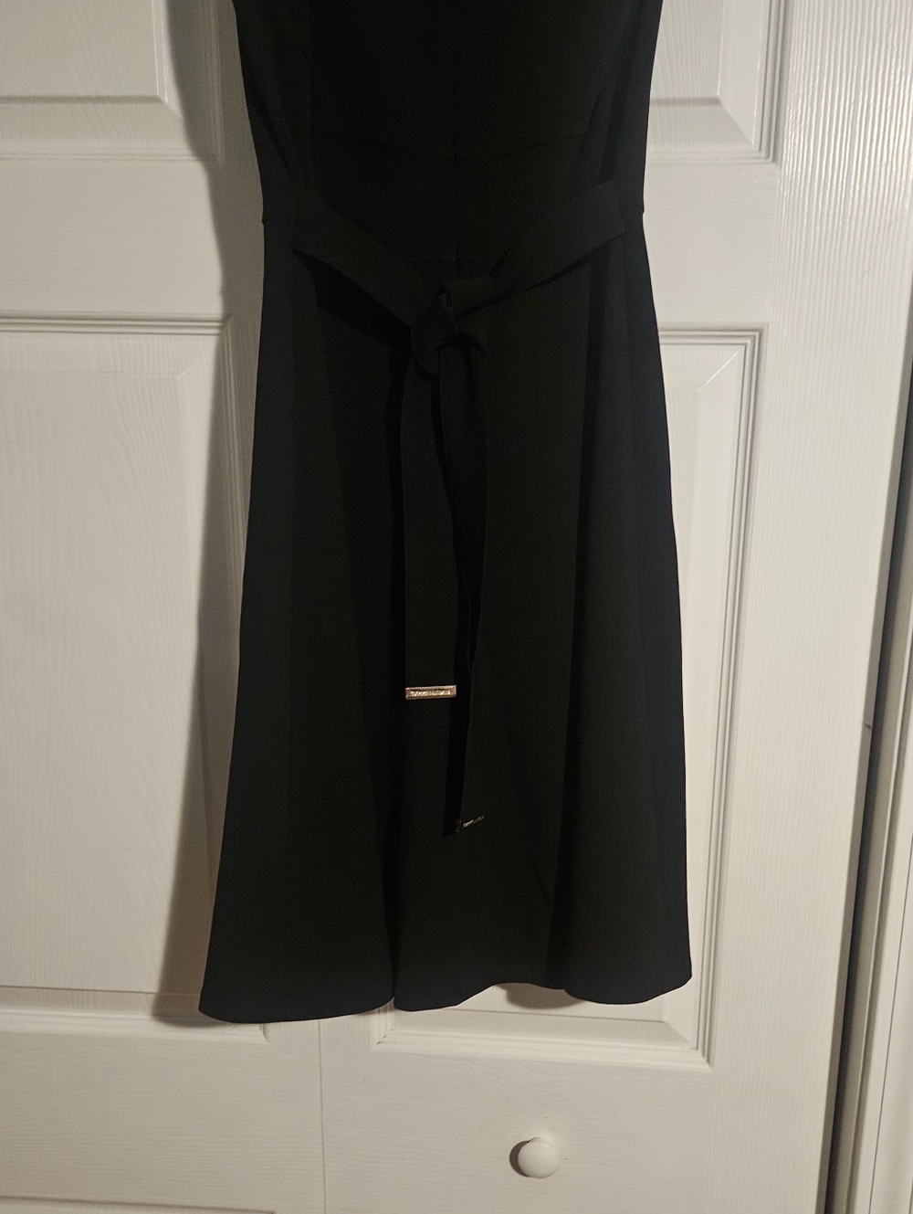 Tommy Hilfiger Black Sleeveless Fit-and-Flare Dress Size 2 - Picture 7 of 9